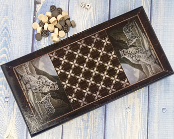 Нарды дерево 40х40см Кошки