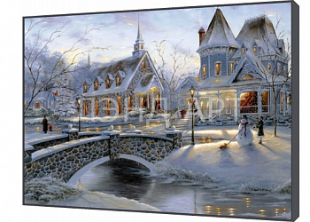 Панно Деко-Бокс Рождественская сказка (Багет Венге с окантовкой (50x70) 557-25)