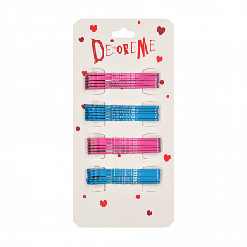 Заколка для волос 4,8см 24шт Микс 2 цвета 2-718/19