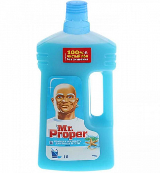 Средство для мытья пола и стен 1л MR PROPER (Мистер Пропер) Океан ш/к 44847