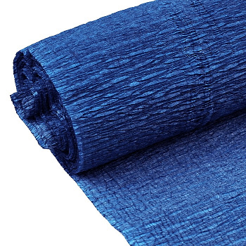 Бумага гофрированная поделочная темно-голубая 50*250см Darvish DV-12563-27