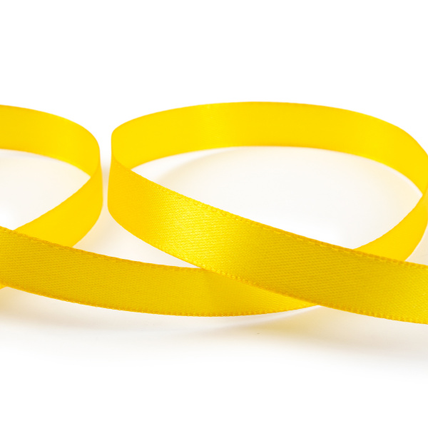 Лента атласная 12мм 33м±2м №017 т.желтый BLITZ