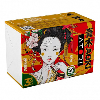 Салфетки "Атори Аоки" трехслойн. в мягкой упаковке 120 листов