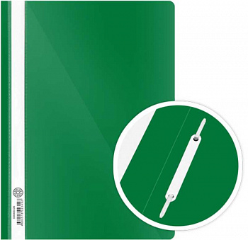 Папка-скоросшиватель с прозрачной обложкой зеленая 0,12/0,18мм DOLCE COSTO