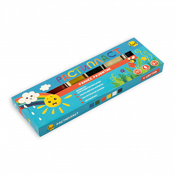 Пластилин 6цв растительный Растипласт