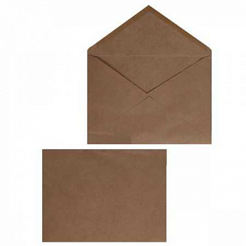 Конверт С5 162*229мм крафт чистый