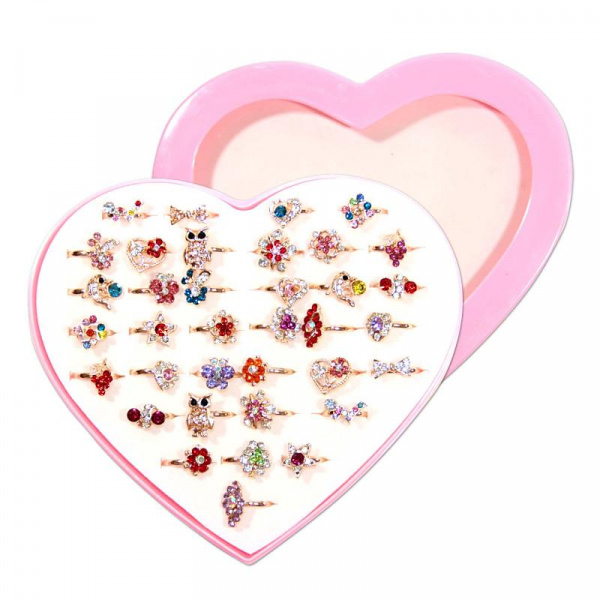 Колечко сувенирное люкс металл Ассорти 4358-5