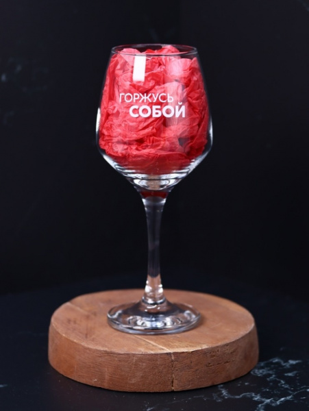 Бокал для вина Oh vine! Горжусь собой 400мл OHV-009
