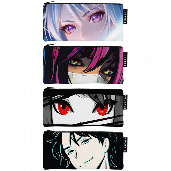 Пенал-косметичка Colorio 1 отд на молнии Аниме глаза COLB-PC1-2025