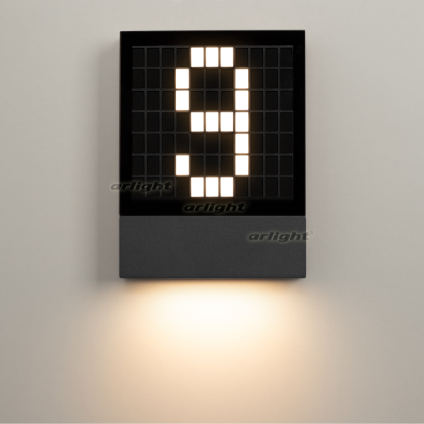 Светильник LGD-SIGN-WALL-S150x200-3W Warm3000 (GR, 148 deg, 230V) (Arlight, IP54 Металл, 3 года)