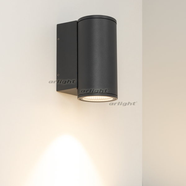 Светильник LGD-FORMA-WALL-R90-12W Warm3000 (GR, 44 deg, 230V) (Arlight, IP54 Металл, 3 года)