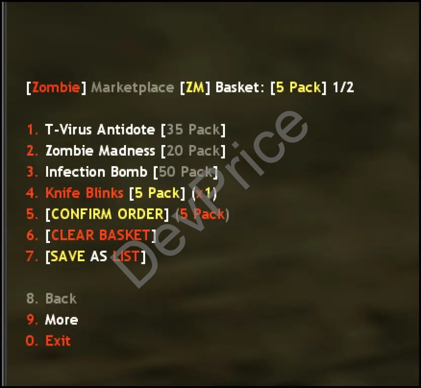 ZP Marketplace Basket