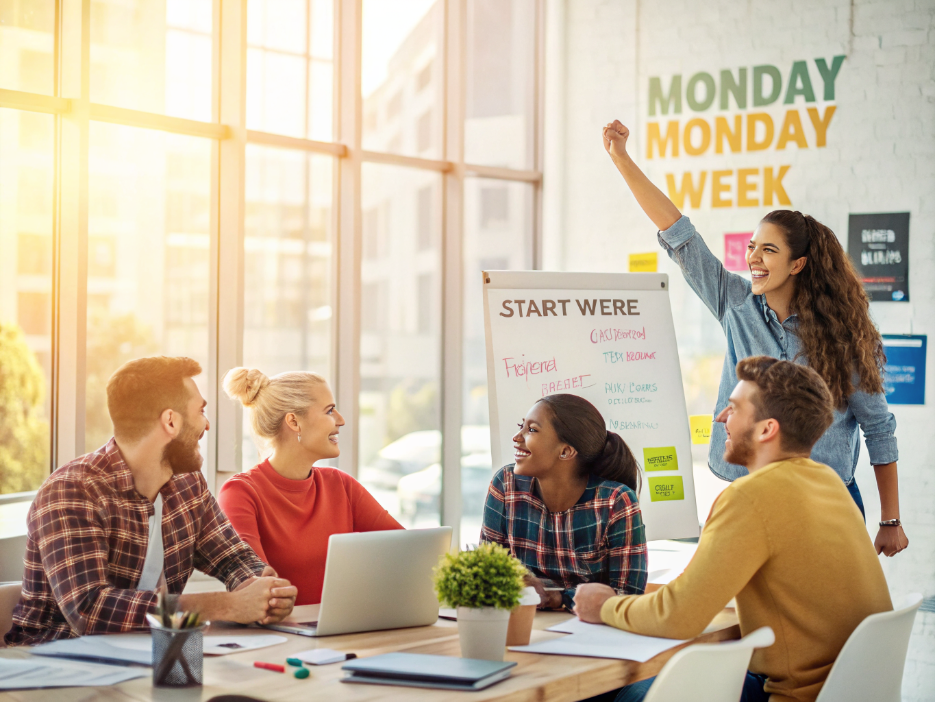 Утро понедельника, заряди людей на день.