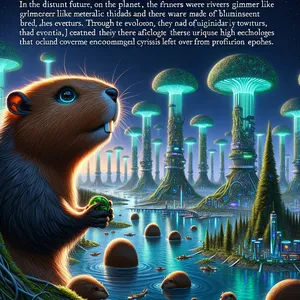 В далеком будущем, на планете Зелинда, где реки сверкали, как металлические нити