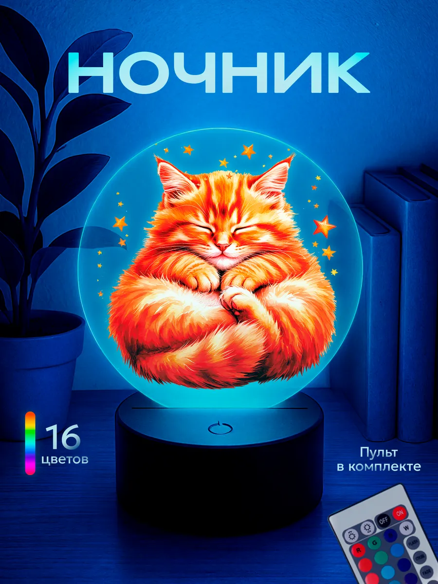 Ночник Рыжий кот