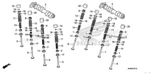 Нажмите для увеличения Camshaft + Valve (Rr.)