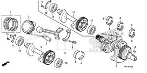 Нажмите для увеличения Crankshaft + Piston