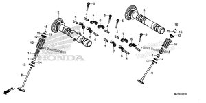 Нажмите для увеличения Camshaft + Valve (Rr.)
