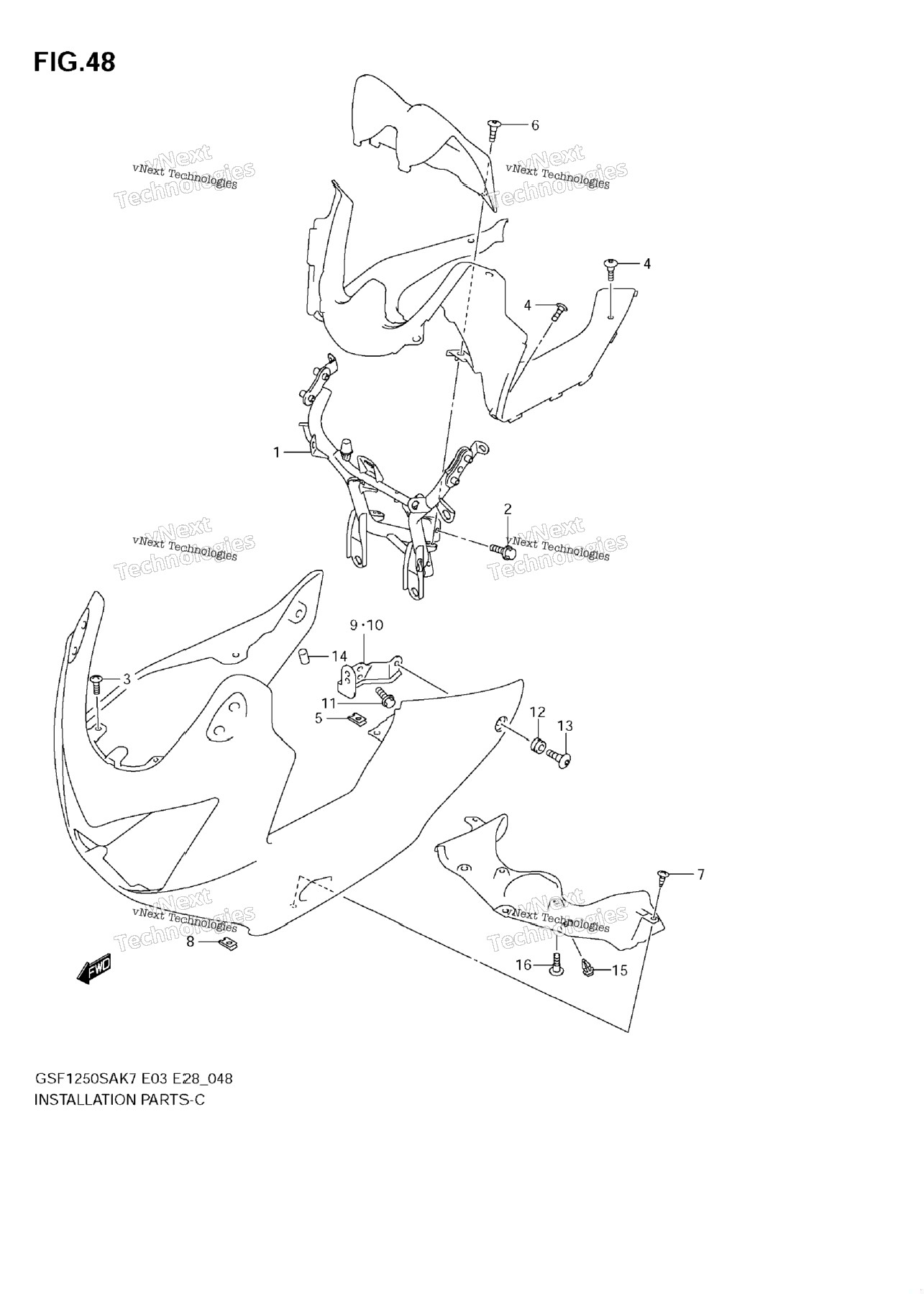Cowling Installation Parts