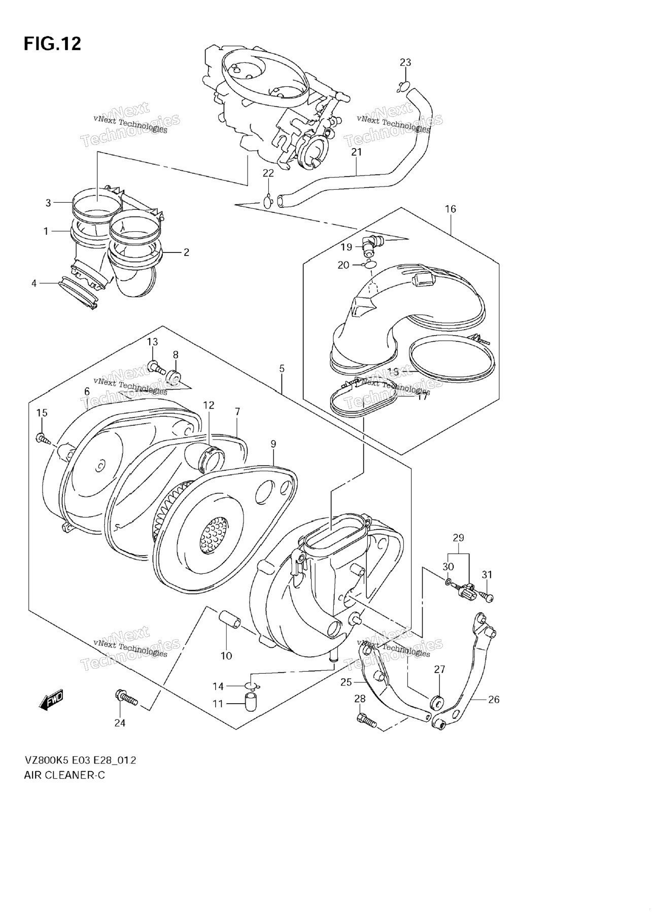 Air Cleaner (Model K5/K6/K7/K8)