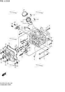 Нажмите для увеличения Cylinder Head (Front) (Dl1050rj)
