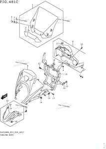 Нажмите для увеличения Cowling Body (Dl650am4 E33)