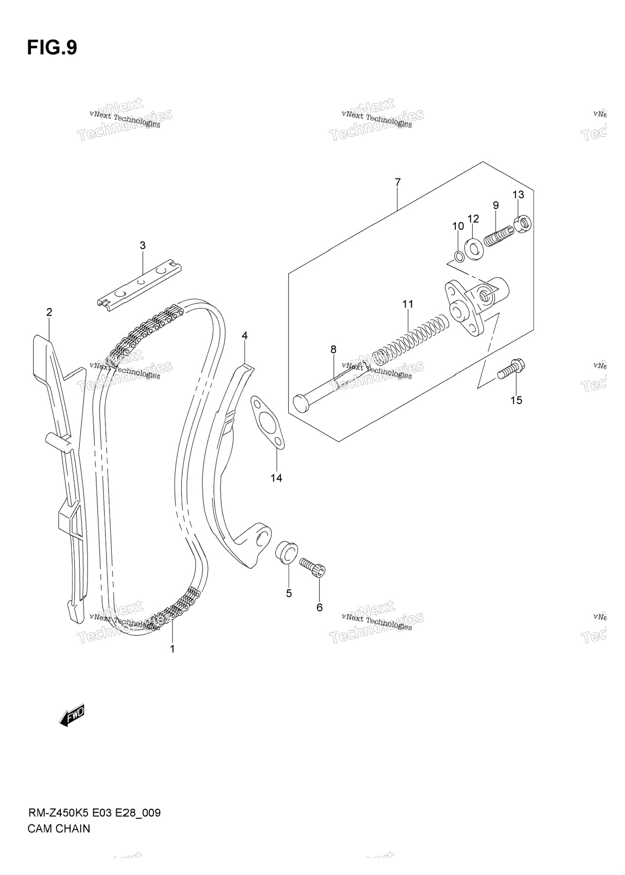 Cam Chain (Model K5/K6)
