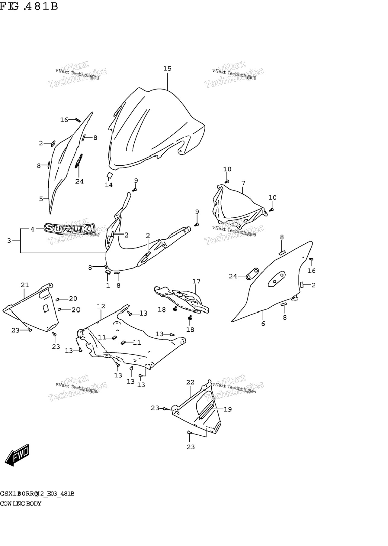 Cowling Body (Gsx1300rrqz)