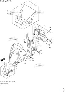 Нажмите для увеличения Cowling Body (Dl650am2 E28)