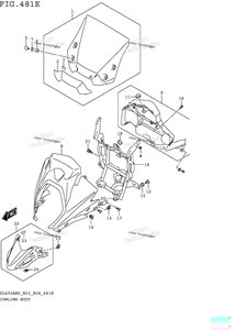 Нажмите для увеличения Cowling Body (Dl650xam2 E28)