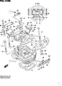Нажмите для увеличения Cylinder Head (Front) (Vl800tl9 E28)