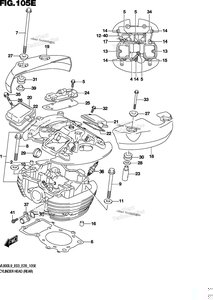 Нажмите для увеличения Cylinder Head (Rear) (Vl800tl9 E28)