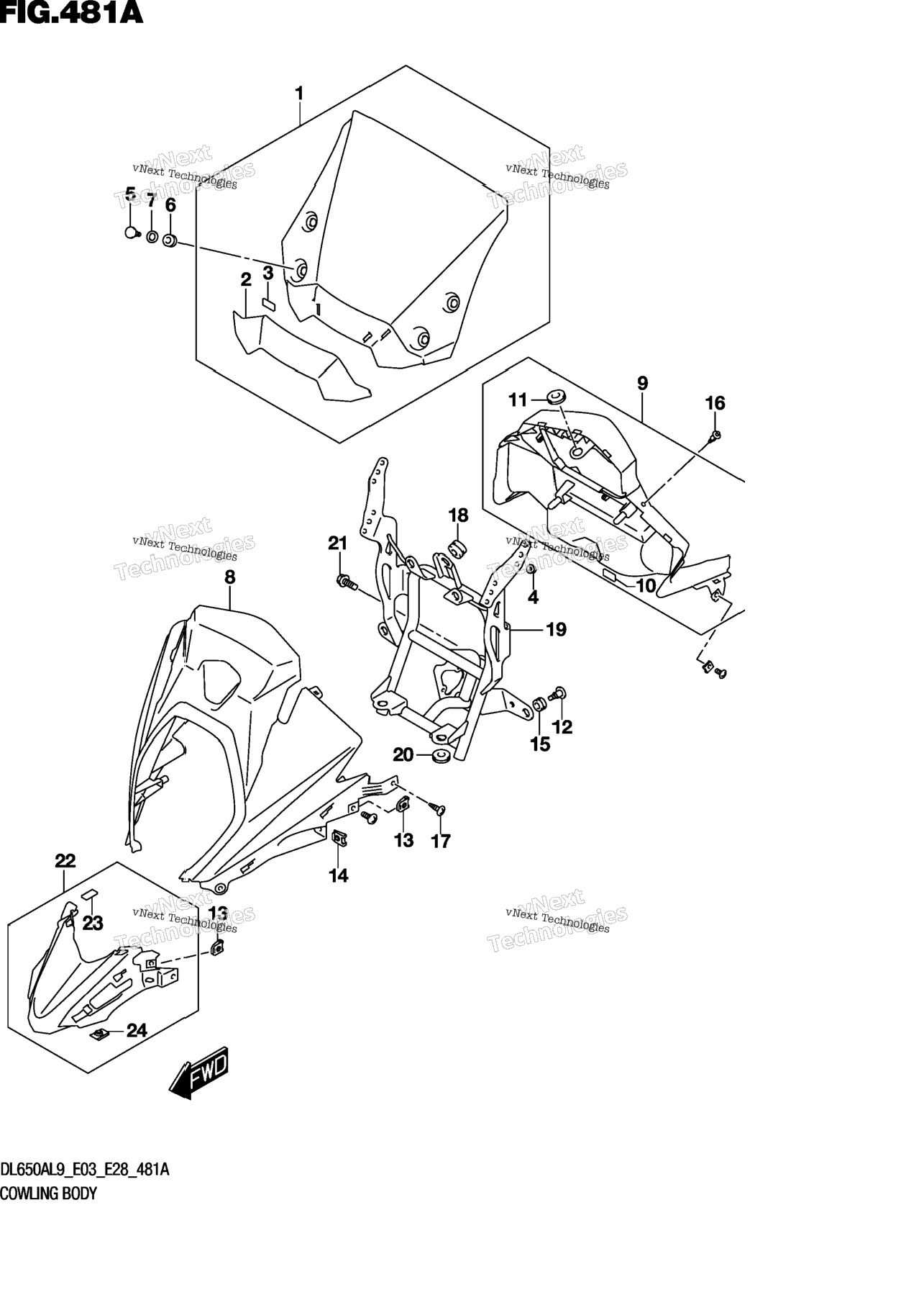 Cowling Body (Dl650a)