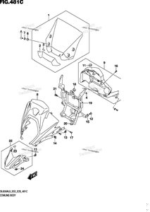 Нажмите для увеличения Cowling Body (Dl650xa)