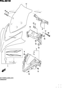 Cowling Body Gsx-S1000fyal9 E03)