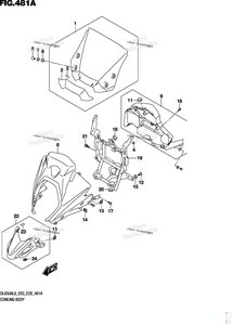 Нажмите для увеличения Cowling Body (Dl650a)