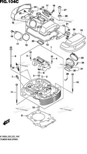Нажмите для увеличения Cylinder Head (Front) (Vl1500tl9 E03)