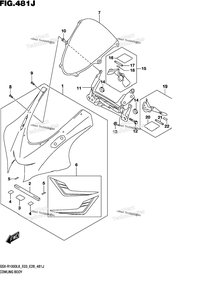 Нажмите для увеличения Cowling Body (Gsx-R1000al8 E33) (For Yww)