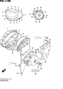 Нажмите для увеличения Crankcase Cover (Vl1500tl8 E03)