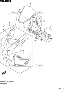Нажмите для увеличения Cowling Body (Gsx-R1000l8 E33) (For Yww)