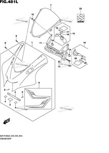 Нажмите для увеличения Cowling Body (Gsx-R1000rzl8 E03)