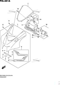 Нажмите для увеличения Cowling Body (Gsx-R1000l8 E03) (For Yww)