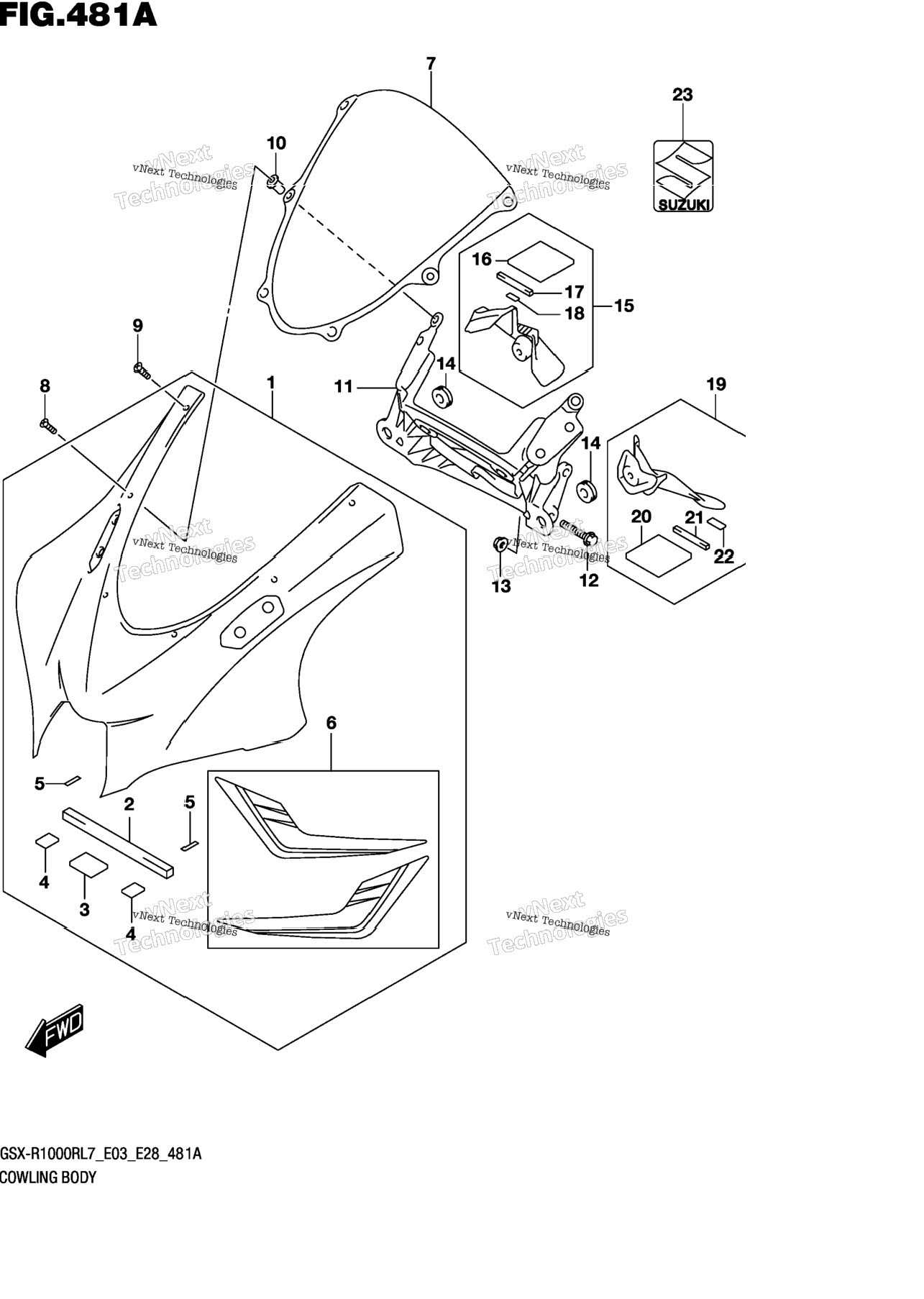 Cowling Body (Gsx-R1000rl7 E03)