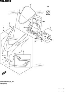 Нажмите для увеличения Cowling Body (Gsx-R1000rl7 E33)