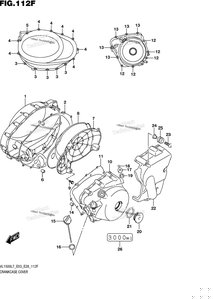 Нажмите для увеличения Crankcase Cover (Vl1500tl7 E28)