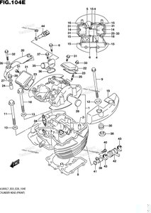 Нажмите для увеличения Cylinder Head (Front) (Vl800tl7 E28)
