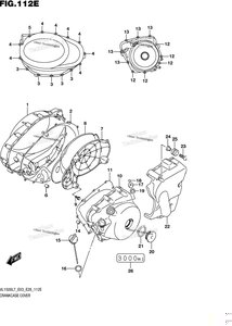 Нажмите для увеличения Crankcase Cover (Vl1500tl7 E03)