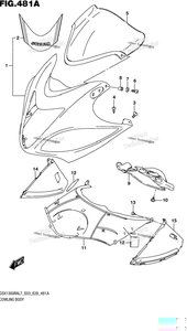 Нажмите для увеличения Cowling Body (Gsx1300ral7 E03)