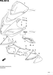 Нажмите для увеличения Cowling Body (Gsx1300ral5 E03)