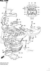 Нажмите для увеличения Cylinder Head (Rear) (Vl800bl5 E28)